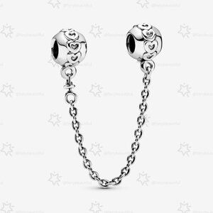 Pandora Band of Hearts Safety Chain Charm